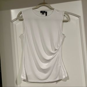 Theory White Sleeveless Shirt